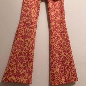 Zara pink and orange floral crop top two piece matching set